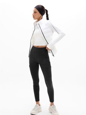 🖤 Athleta Headlands Hybrid High Rise Cargo Tight // Black #982353